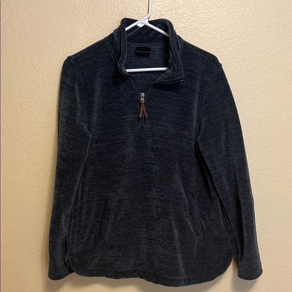 32 Degrees Heat Pullover Womens Medium Teal Quarter Zip Sherpa Fleece